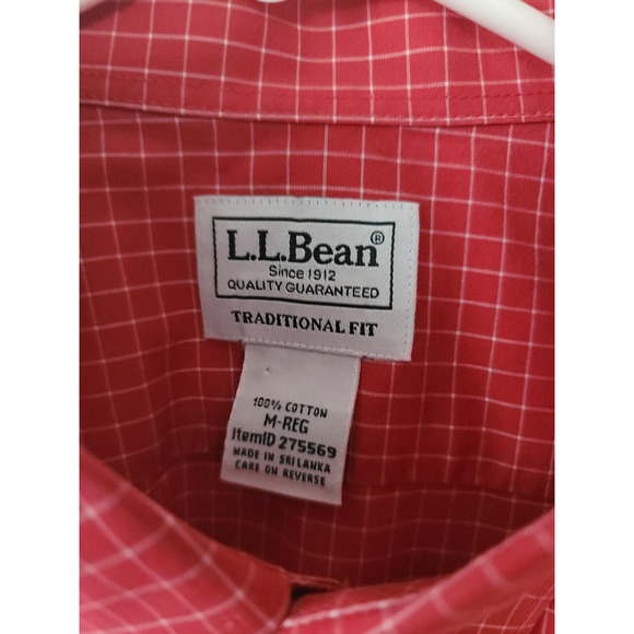 L.L. Bean Traditional Fit Long Sleeve Button Down Med Reg - Picture 3 of 6